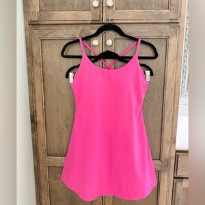 HALARA Bright Pink Easy Peezy SoflyZero Plush Active Dress Size Small